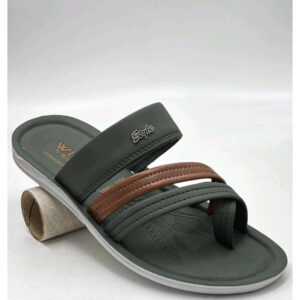 WIVA Style Cross-Strap Chappal (Olive)